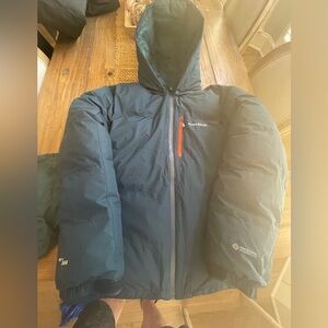 MONT BELL GORETEX 800 PRO DOWN JACKET NEW MENS XXL SAPHIRE BLUE BEAUTIFUL PARKA
